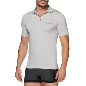 Breathable short-sleeve polo