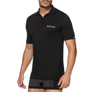 Breathable short-sleeve polo