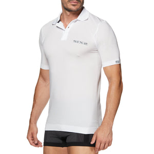 Breathable short-sleeve polo