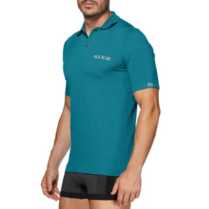 Breathable short-sleeve polo