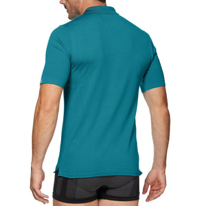 Breathable short-sleeve polo