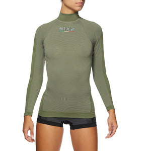 4-season long-sleeve mock neck