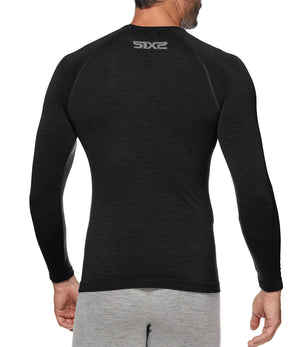 Merino wool long-sleeve shirt