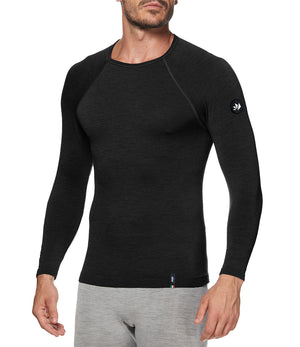 Merino wool long-sleeve shirt