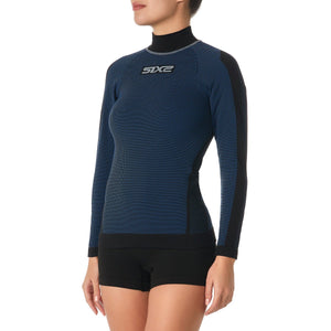 4-season long-sleeve mock neck