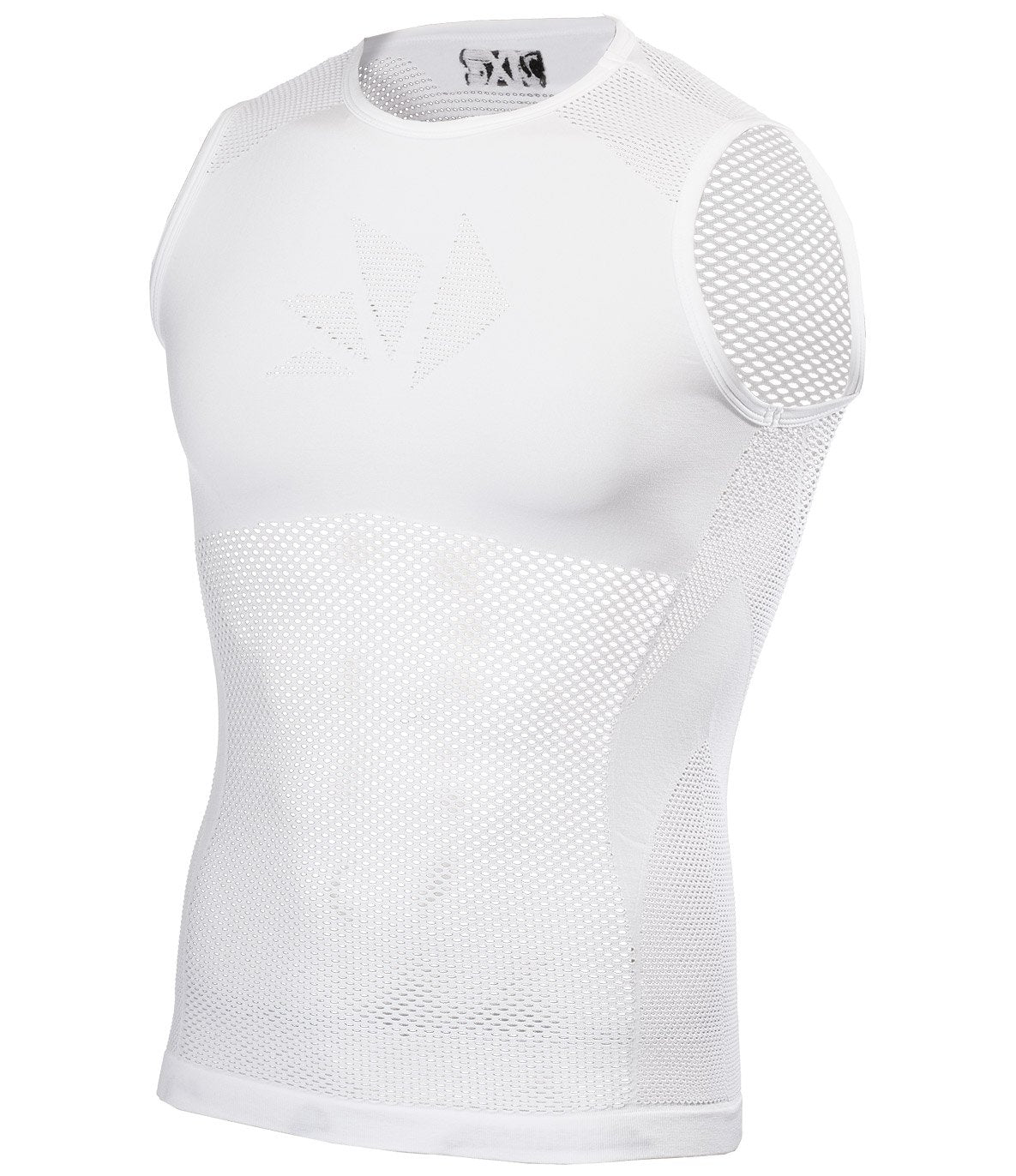 韓国*UMBRO■One Point Mesh Sleeveless Mesh Patchwork Sleeveless Top-J.ING