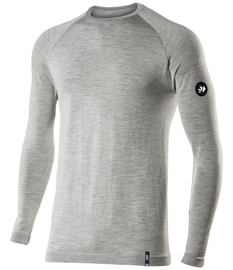 Merino wool long-sleeve shirt