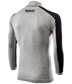 Merino wool windproof long-sleeve shirt