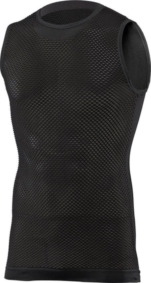 Protective mesh base layer with removable spine protector