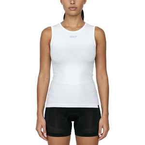 Lightweight cycling sleeveless base layer