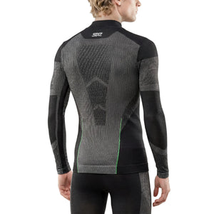 Lightweight long-sleeve mock neck base layer