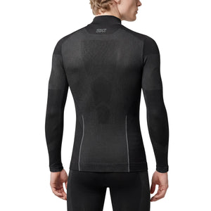 Lightweight long-sleeve mock neck base layer