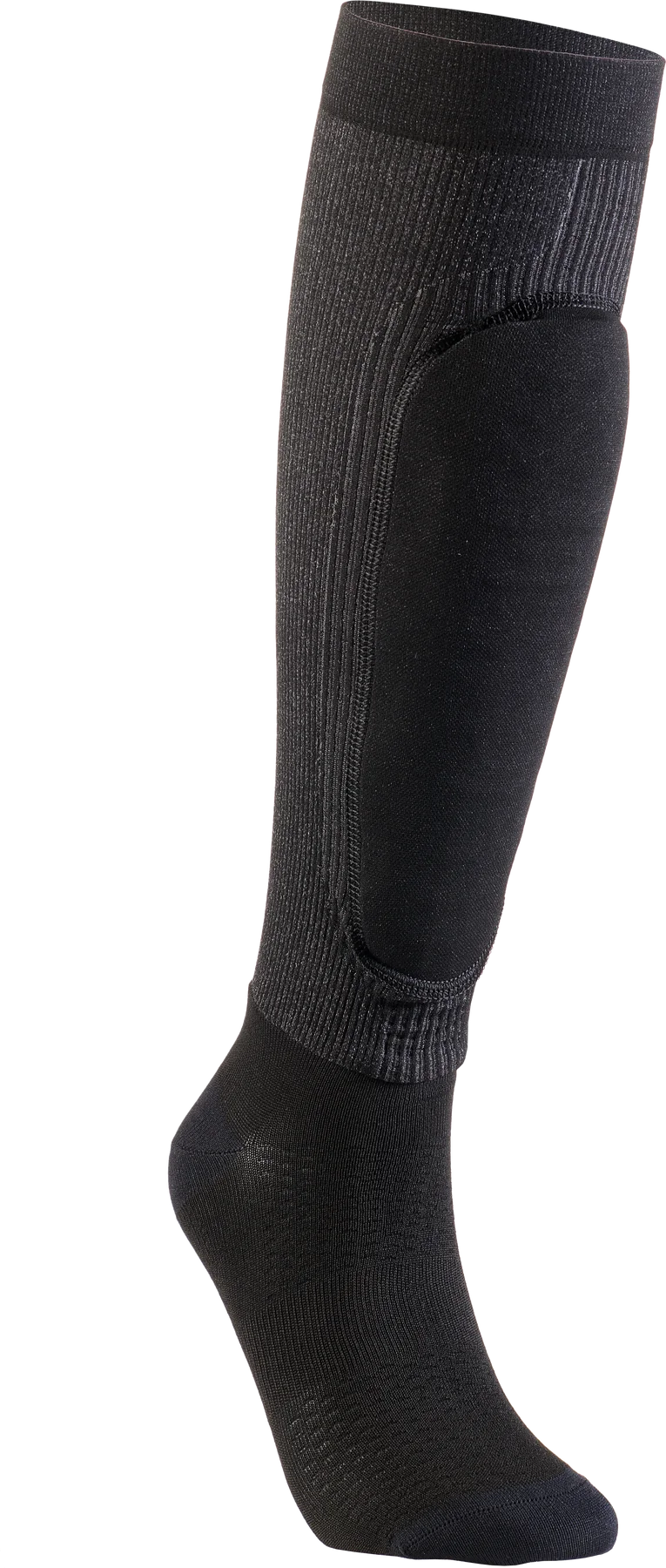 Technical socks with removable shin protection