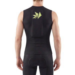 Sleeveless shirt with removable protectors