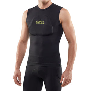 Sleeveless shirt with removable protectors