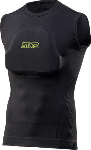 Sleeveless shirt with removable protectors