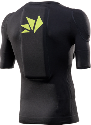 Short-sleeve technical shirt with removable protections