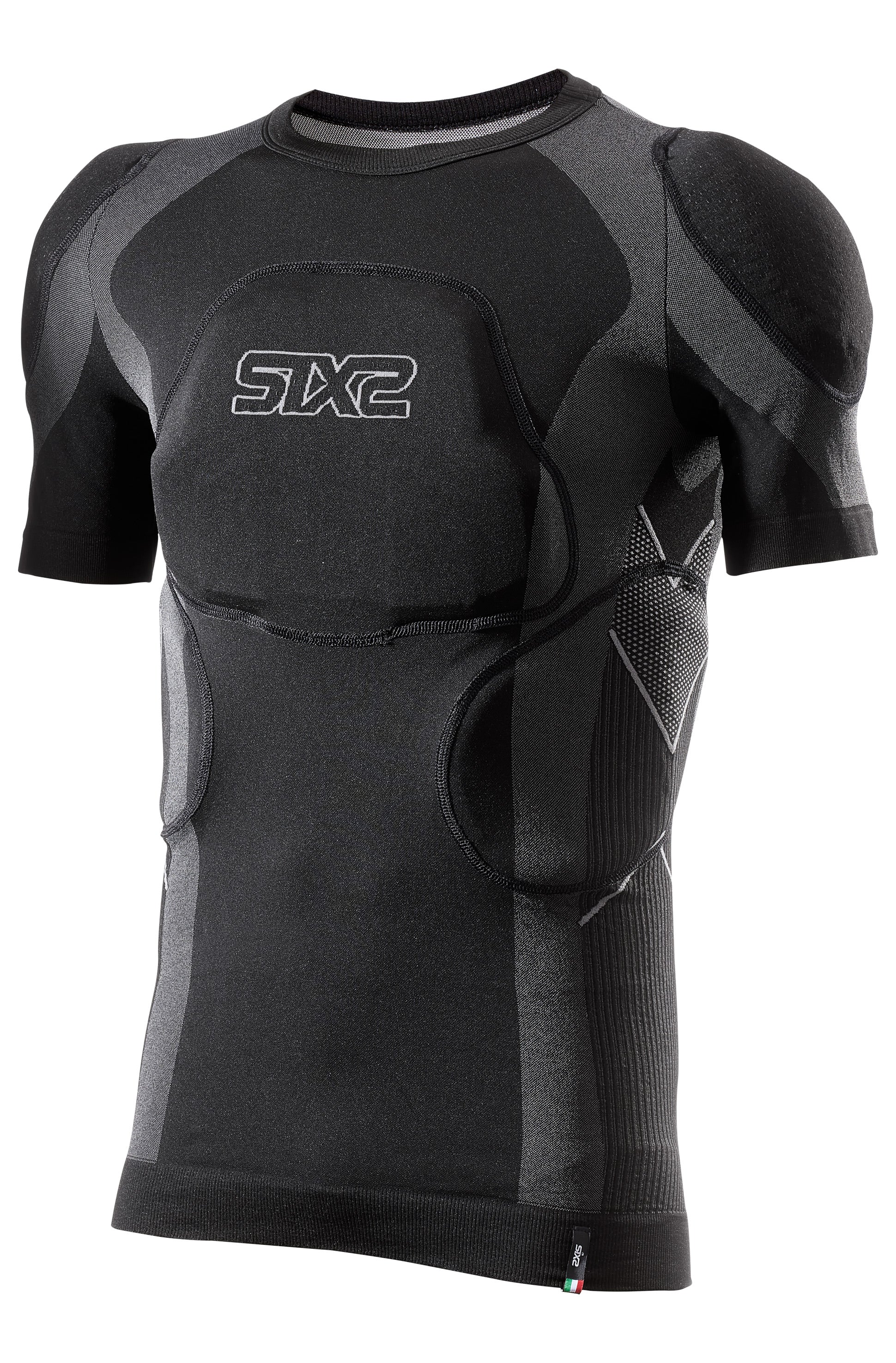 Short-sleeve motorcycle base layer with removable protectors – SIXS