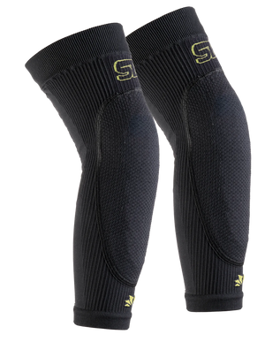 Technical knee guards with removable protections