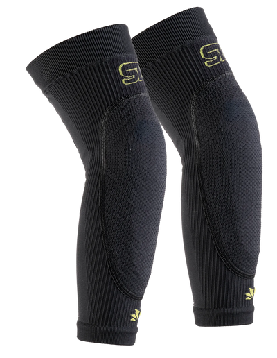 Technical knee guards with removable protections