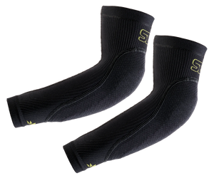 Technical elbow guards with removable protections