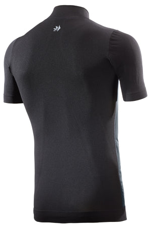 4-season windproof short-sleeve mock neck