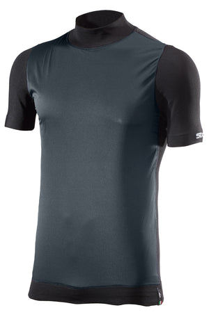 4-season windproof short-sleeve mock neck